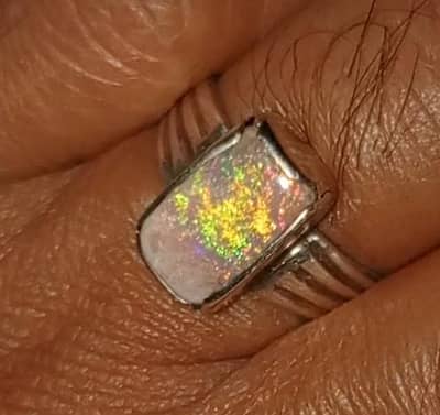 Australian opal Ring