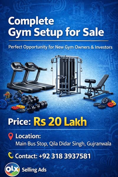 Gym Equipments / Full Gym Setup / Strength Machine / Cardio Treadmill