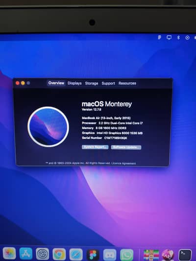 MacBook Air 2015 Core i7 8GB – Good Condition