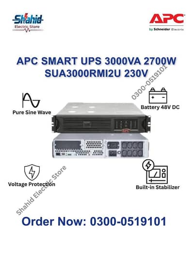 APC Smart UPS 3KVA SUA3000RMI2U Ready Stock - All Models Available