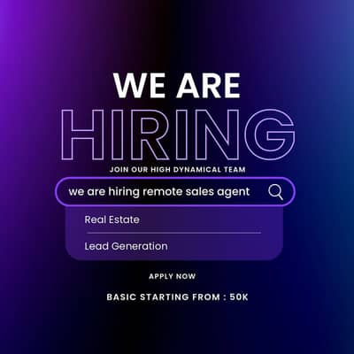 SALES AGENT REQUIRED ( REAL ESTATE )