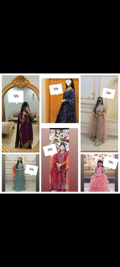 WEDDING DRESS/ PARTY WEAR/ MAXI/ FROCK/ LEHANGA