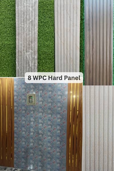 Fluted panel-8 inch panel-Media wall-Gypsum ceiling-Grass flooring