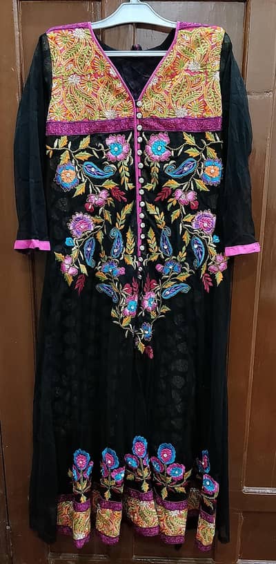 Net Panel Frock 2 pcs