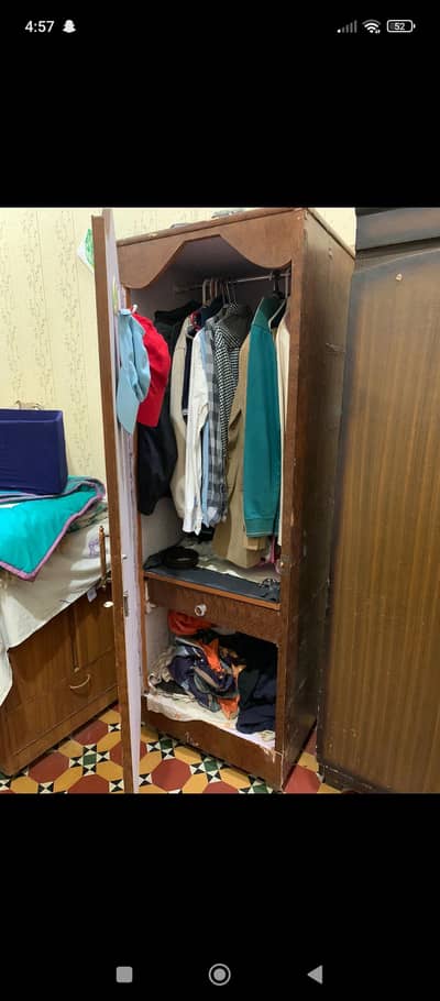 2 single wooden cupboard  .