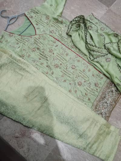 silk shirt dupatta jamavar trouser