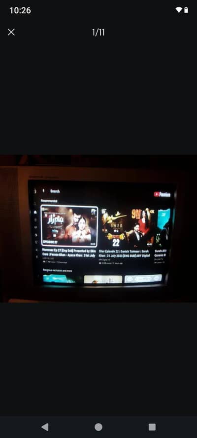 YouTube working with voice control airmouse tv 22 inch