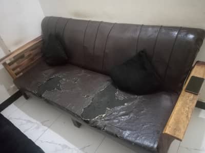 5 seater sofa set with 1 table pure shisham wood