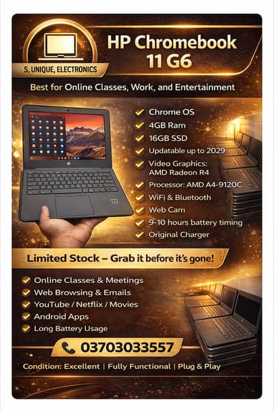 HP Chromebook 11 G6 – Affordable, Durable Laptop