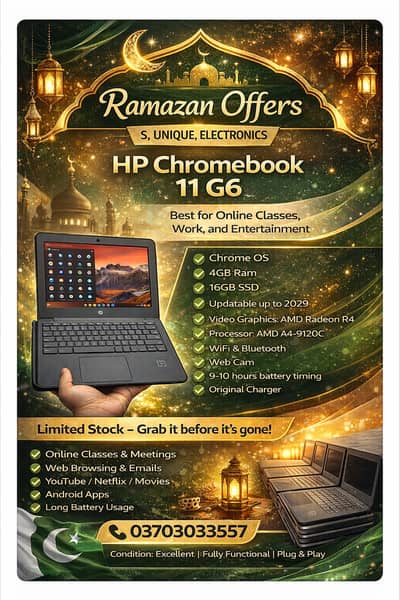 HP Chromebook 11 G6 – Affordable, Durable Laptop