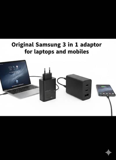original Samsung 65w laptop mobiles adaptor