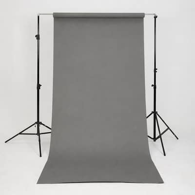 Photography Backdrop Stand with White Seamless Background