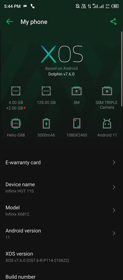 Infinix hot 11s    6/128     50mp rear camera   8 mp front camera