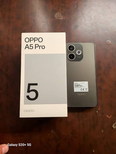 OPPO A5 pro Box Accessories official Pta 8/256 Gb 10/10 4M Warranty