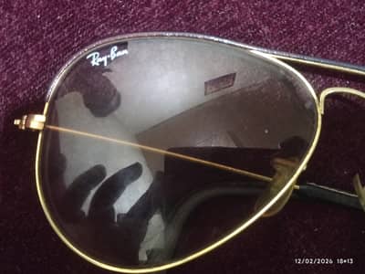 vintage Leather aviator rayban glasses