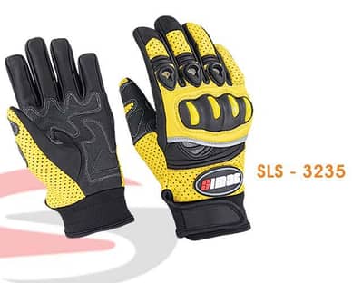 motorbike leather gloves with knuckle protection for mens