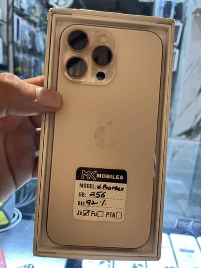 IPHONE 16pm & 15 pm 256gb jv