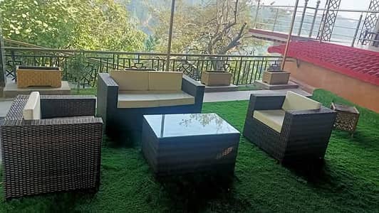 Premium Rattan 4seater sofa set, outdoor/Garden/Cafe/