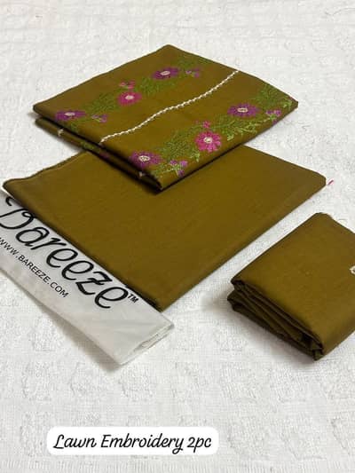 Brand *BAREEZE* Available in Lawn Fabric 2pc !!
