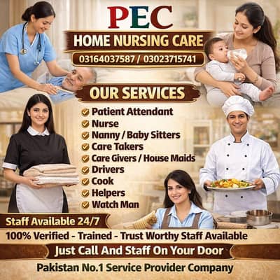 Nurse / Patient Attendant /Care Taker /Baby sitter /Nanny /Maids