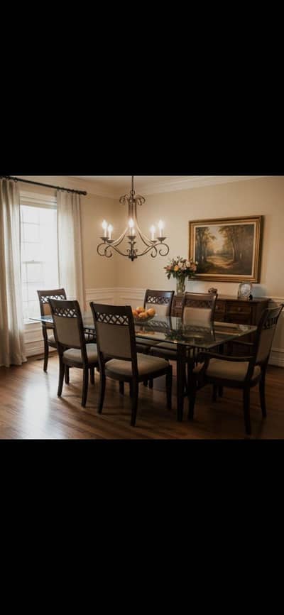 Dinning Table with 8 Chairs
