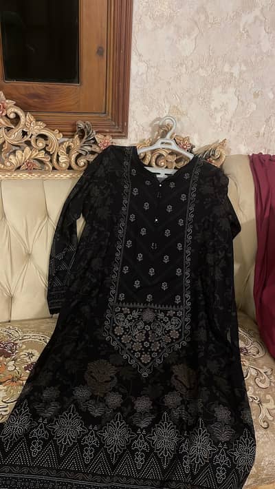 branded long  straight shirt with trouser