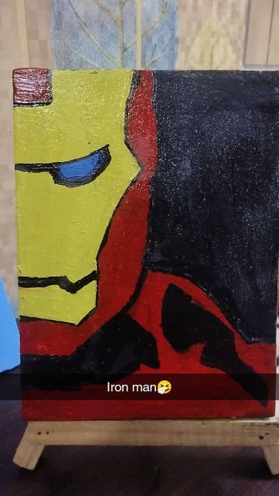 Ironman acrylic canvas painting