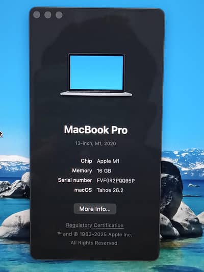 MacBook pro 2020 M1 chip