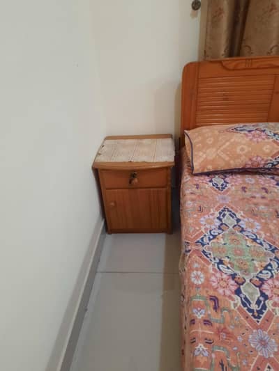 Irish design Pine wood single bed (pair) on sale with side tables