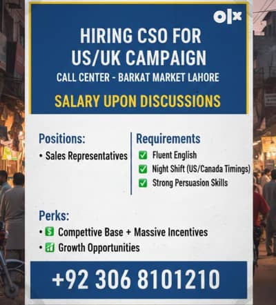 Customer Service Officer,US/uk Campaigns/ Night shift