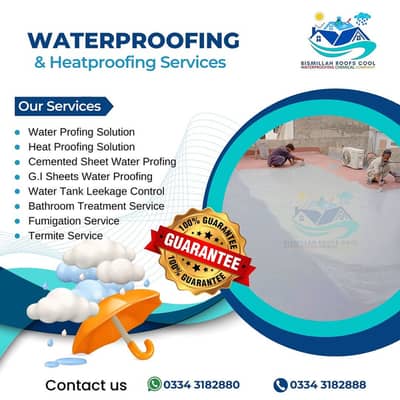 Expert Waterproofing, Roof Heat-Proofing Service, Warranty Included