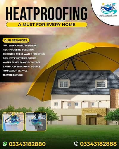 Roof Heat-Proofing Service, Expert Waterproofing, Warranty Included