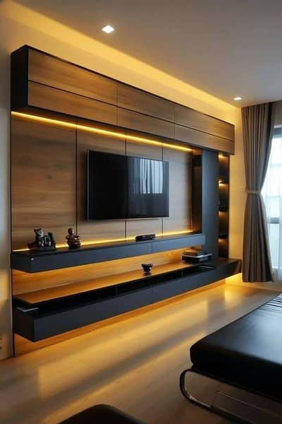 Media wall - Tv Console - Led Console - Decoration - media wall units