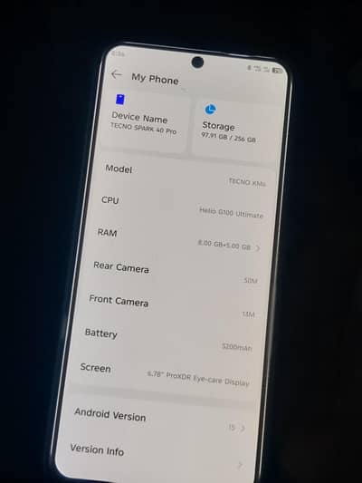 tecon spark 40 pro 8    256 all ok ha 7 months warnti