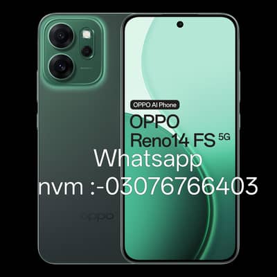 oppo Reno 14 f5g 9.9/10 8+8 Gb ram 256 gb storage
