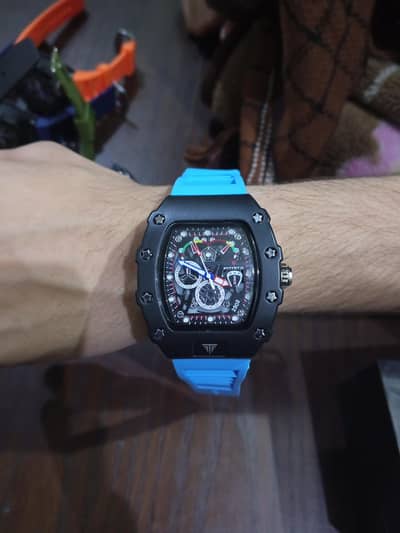 AULTER Premium Transparent Dial Watch – Bold & Stylish Look