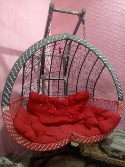 Heart shape 2 seater swing