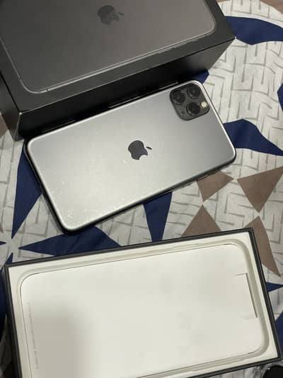Iphone 11 pro max pta 64 gb graphite with box