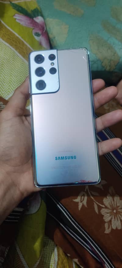 S21 ultra 5g 12/128 single dot crack