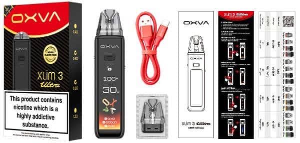 OXVA Xlim 3 ultra vape just box open