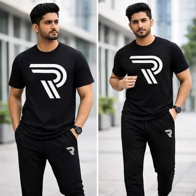 Rich Men R- Printed T Shirt &Trouser Set ( Stylish & Comfortable )