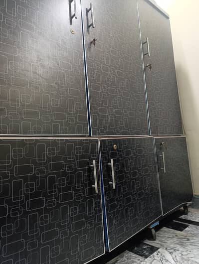 Black Wardrobe 6 door