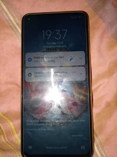 Redmi note 9 with box and original charger