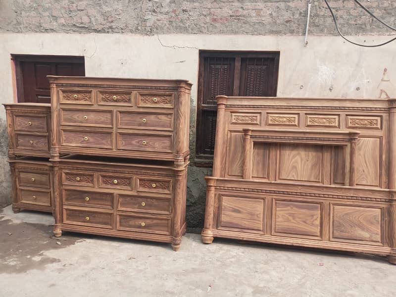 Solid wood Bed set 0