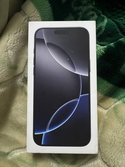 New 16 pro max black titanium