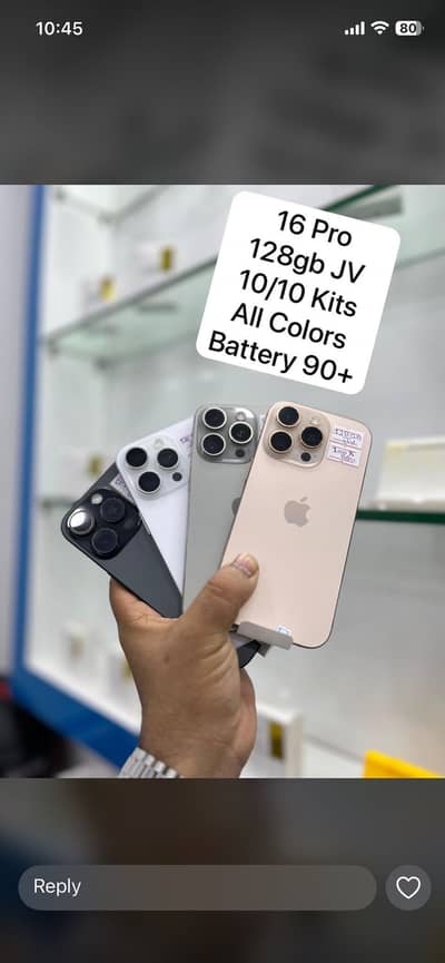 iPhone 16 pro 128gb jv