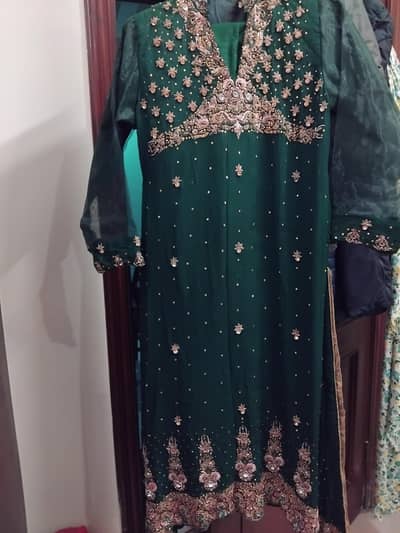 heavy work  on embroidered cloth