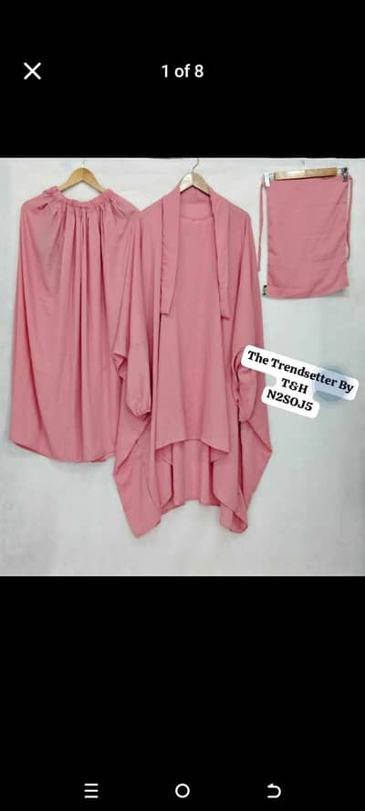 3 piece jilbab Abaya