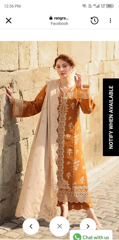 Rangrasiya winter unstitched karandi