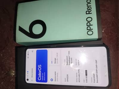 Reno 6 8+8 Ram 128 Gb